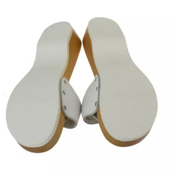 NEW BURBERRY Clog Style Wooden Sandals EU 36.5 - Picture 3 of 6